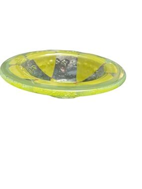 Vintage Villeroy & Boch Fused Art Glass Diamond Triangle Pattern